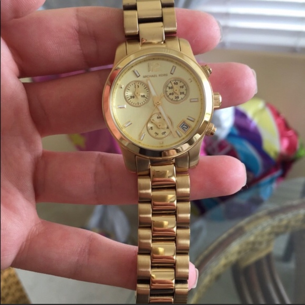 Michael Kors Gold Watch - Small Face: authentic